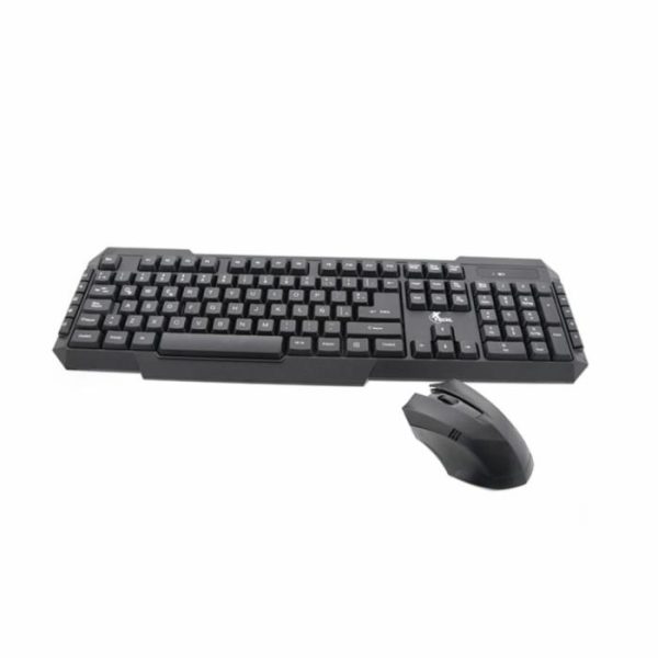 Combo inalámbrico de mouse y teclado multimedia en español - XTK-309S